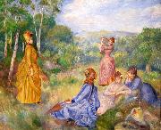 Young Ladies Playing Badminton renoir